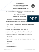 Historia Cristianismo 2 Cuestionarios Repaso y Años Dorados