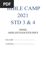 Bible Camp 2021 - Standard 3 & 4