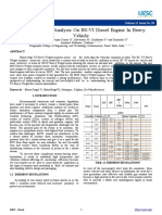 Emission Control Analysis On BS-VI Diesel Engine in Heavy Vehicle