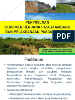 Penyusunan RPT Dan Pelaksanaan Pascatambang