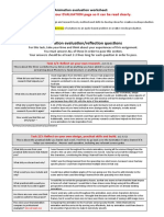 Animation Evaluation Worksheet 2223