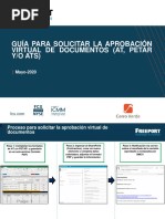 Guía para Solicitar La Aprobación Virtual de Documentos (At, Petar, Ats)