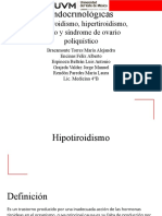 Enfermedades Endocrinológicas Hipotiroidismo, Hipertiroidismo, Bocio y Síndrome de Ovario Poliquístico