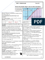 Equations Et Inequations Du 1er Degre Resume de Cours 1