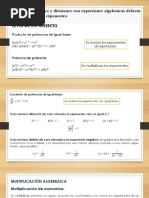 Multiplicaciones Algebraicas