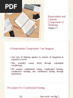 Respondent and Operant Component of Thinking