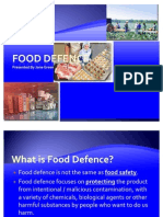 Food Defence Training Presentation