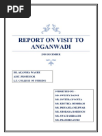 Report On Visit To Anganwadi