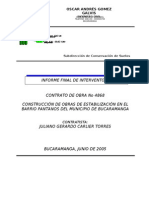 Informe Final de Interventoria: Oscar Andrés Gomez Galvis