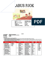 Silabus PJOK Kelas 5 Semester Genap 2021 2022