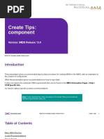 IMDS Create MDS Tips - Component