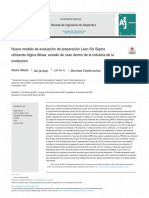 Nuevo Modelo de Evaluación de Preparación Lean Six Sigma