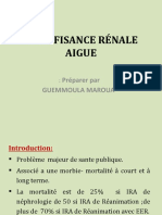 Insuffisance Rénale Aigue: Préparer Par Guemmoula Maroua