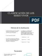 Clasificación de Los Seres Vivos