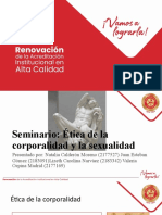 Seminario Ética de La Corporalidad y Sexualidad Humana