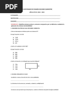 Pregunta de Examen Matematica 2022