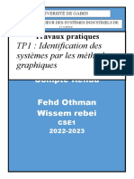 Travaux Pratiques: TP1: Identification Des Systèmes Par Les Méthodes Graphiques