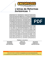 Sopa de Letras de Reformas Borbónicas - 1