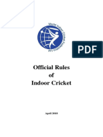 2018 Official Rules of Indoor Cricket - WICF Final