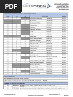 TRA Application Form - Metal Fabricator