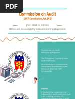 Commission On Audit - 1987 Constitution, Art. IX-D (Ethics and Accountability in Government Management)