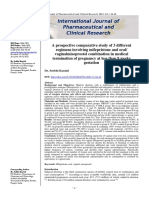 A Prospective Comparative Study of 3 Different Regimens Involving Mifepristone and Oral/ Vaginalmisoprostol Combination in Medical Termination of Pregnancy at Less Than 9 Weeks Gestation