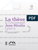 Livret Pratique La Thèse À Lyon3 - 2022-2023