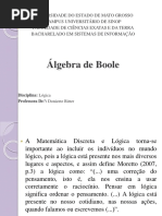 Fot 136146b Algebya de Boole PDF 6B ALGEBRA DE BOOLE