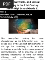 Unit 6 Information Communication Technology (Ict)