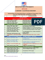 Academic Calendar 2022 2023