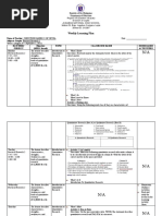 Weekly Learning Plan Quarter 1