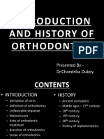 Introduction and History of Orthodontics (Inglés) (Presentación) Autor DR - Chandrika Dubey