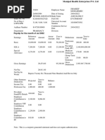 Payslip For The Month of Jul 2022