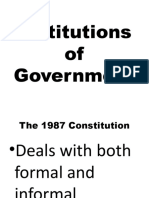 Institutions of Government