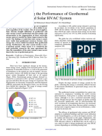 Investigating The Performance of Geothermal and Solar HVAC System