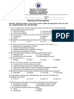 g8 Summative Test Science 1st QTR