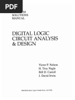 Solutions Manual Digital Logic Circuit Analysis Design