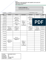 2023 C 2nd Sem Class Schedule For Science