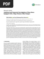 Analytical and Numerical Investigation of Knee Brace