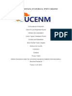 Informe Descriptivo Sobre Los Convenios Colectivos y Tratados Internacionales y Derechos Humanos