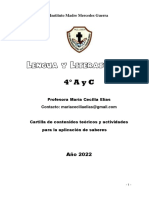 Cartilla de Lengua y Literatura II - Dossier Profesora Cecilia Elías - 2022