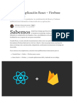 Crear Una Aplicación React + Firebase Paso A Paso - Blog TecSinapse