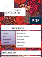 Techniques in Biochemistry