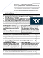 Self-Assessment of Teacher Leader Qualities