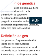 Definición de Genética