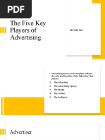 The Five Key Players of Advertising