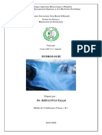 Cours Hydrologie DR DJELLOULI Fayçal