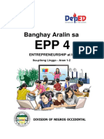 Banghay Aralin Sa EPP 4 (Entrepreneurship at ICT)