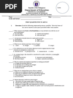 1st Periodic Test - Arts