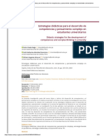 Estrategias Didácticas para El Desarrollo de Competencias